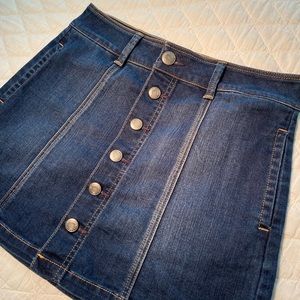 American Eagle Button Front Denim Skirt- Size 0